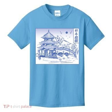 Japanese Garden Art Kids T-Shirt