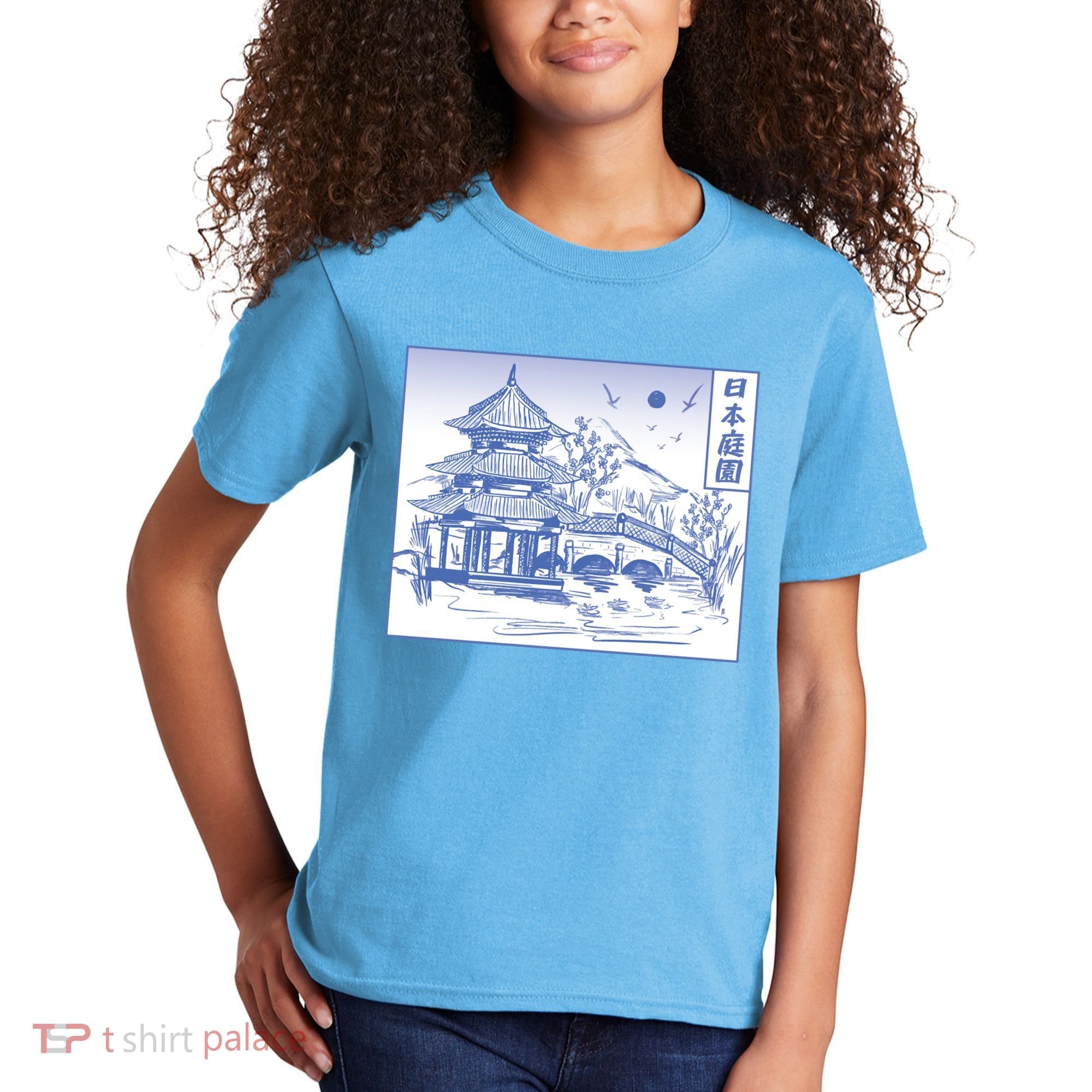 Japanese Garden Art Kids T-Shirt