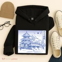 Japanese Garden Line Hoodie thumb 4