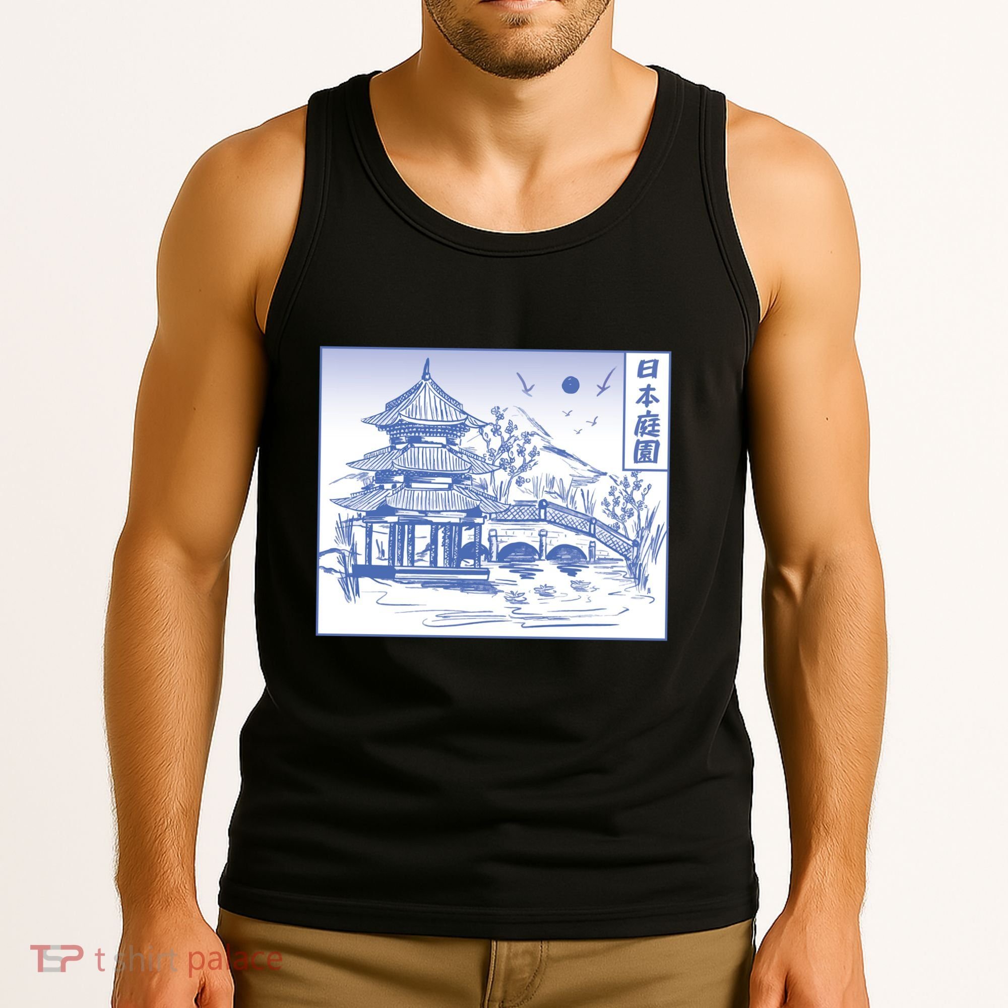 Japanese Garden Line Tank Top