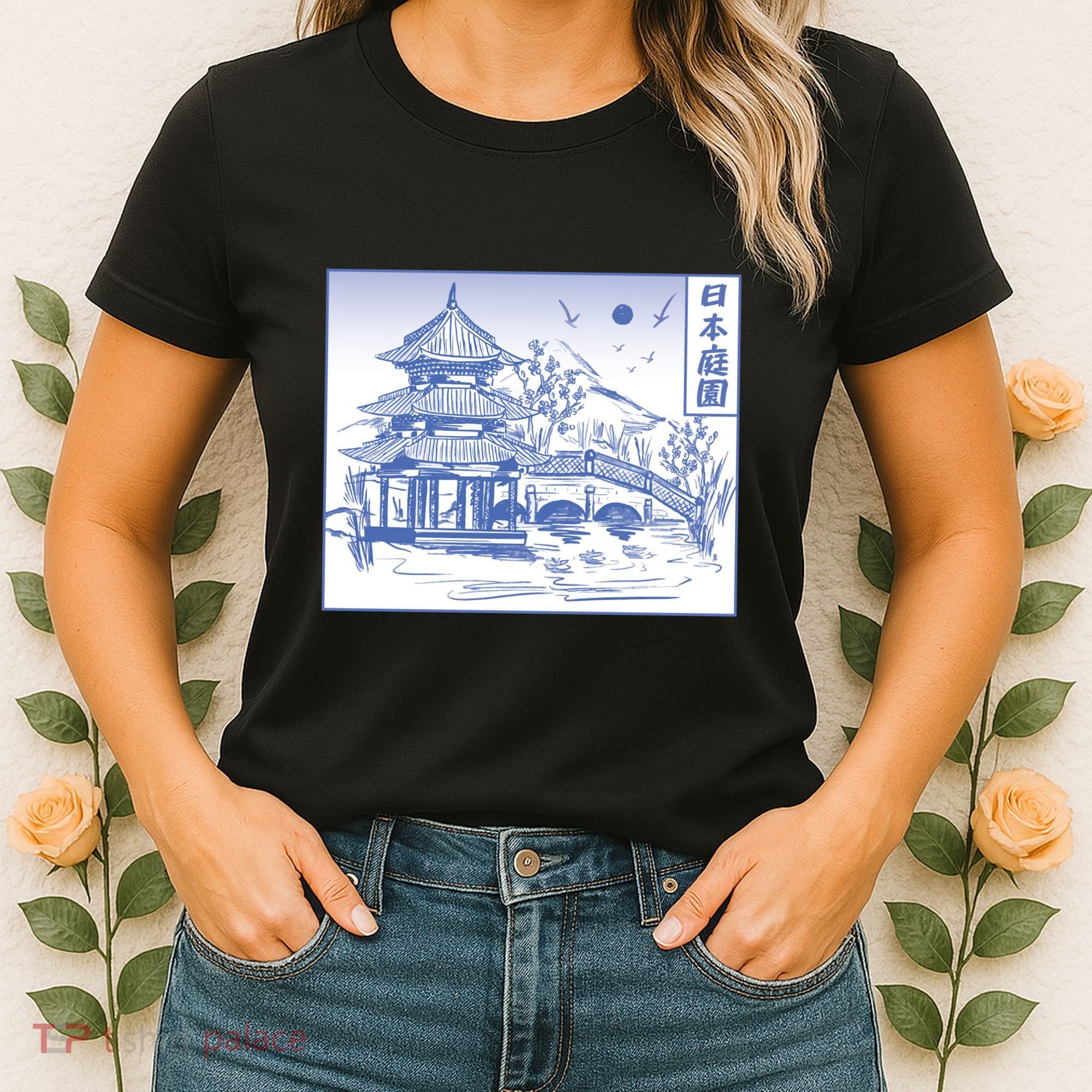 Japanese Garden Line Women's T-Shirt
