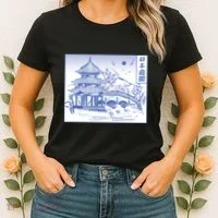 Japanese Garden Line Women's T-Shirt thumb 2