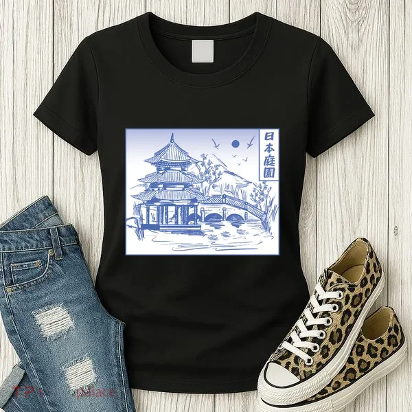 Japanese Garden Line Women's T-Shirt