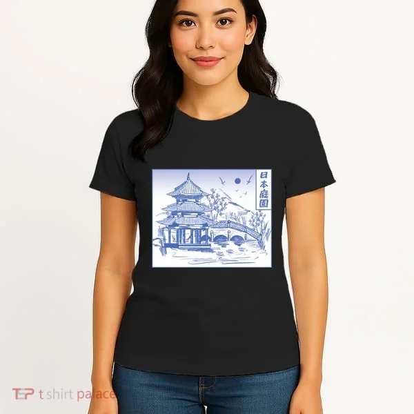 Japanese Garden Line Women's T-Shirt