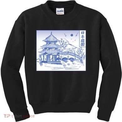 Japanese Garden Line Kids Sweatshirt