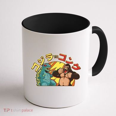 Japanese Zilla Verse Kong Retro Monster Coffee Mug back