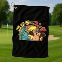 Japanese Zilla Verse Kong Retro Monster Golf Towel thumb 1