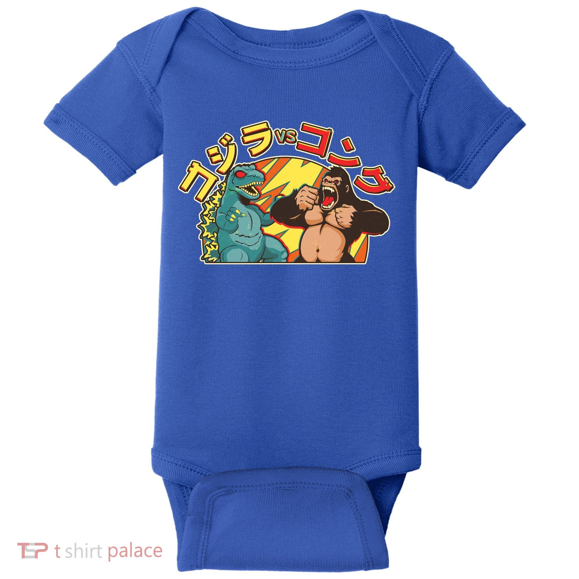 Japanese Zilla Verse Kong Retro Monster Baby Bodysuit