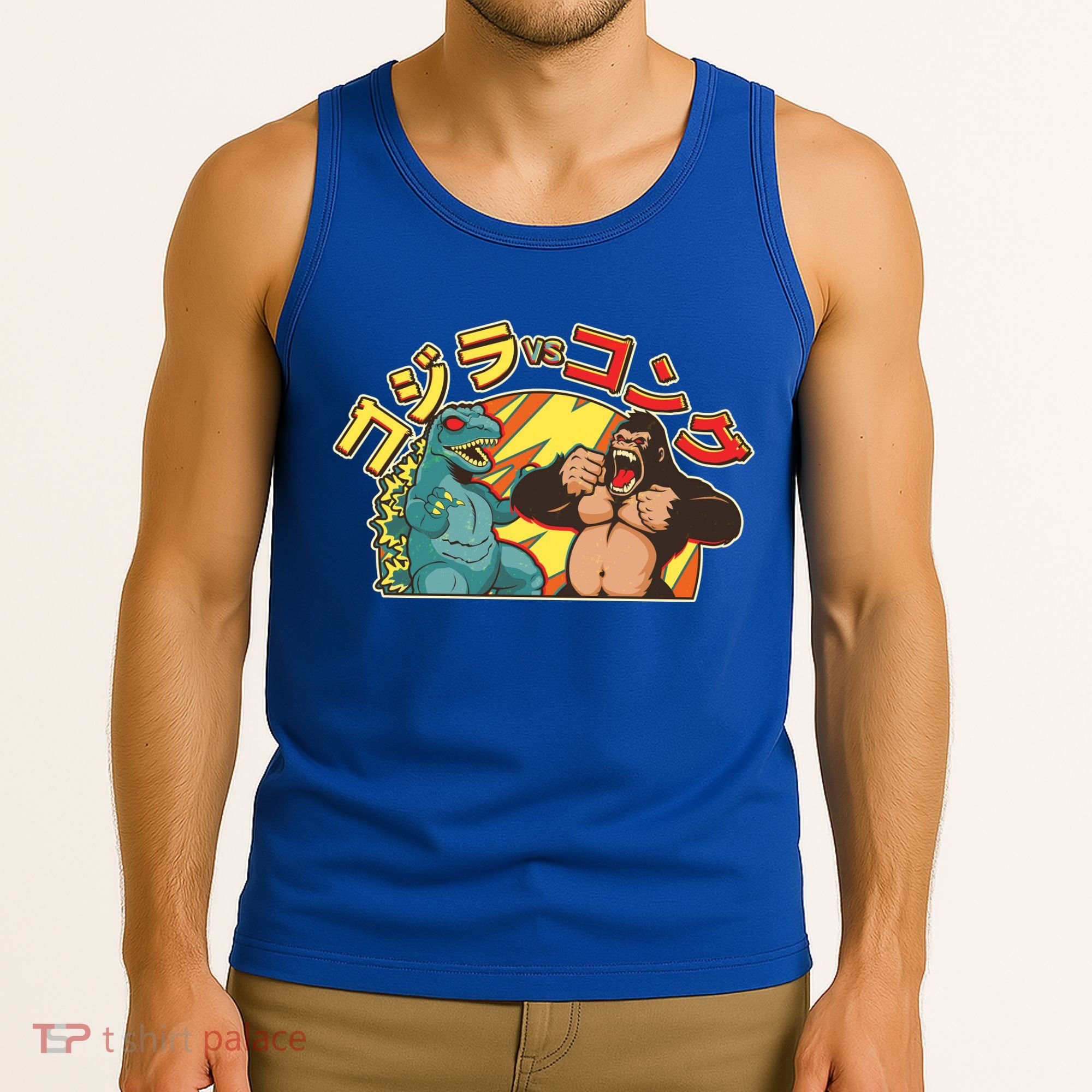 Japanese Zilla Verse Kong Retro Monster Tank Top