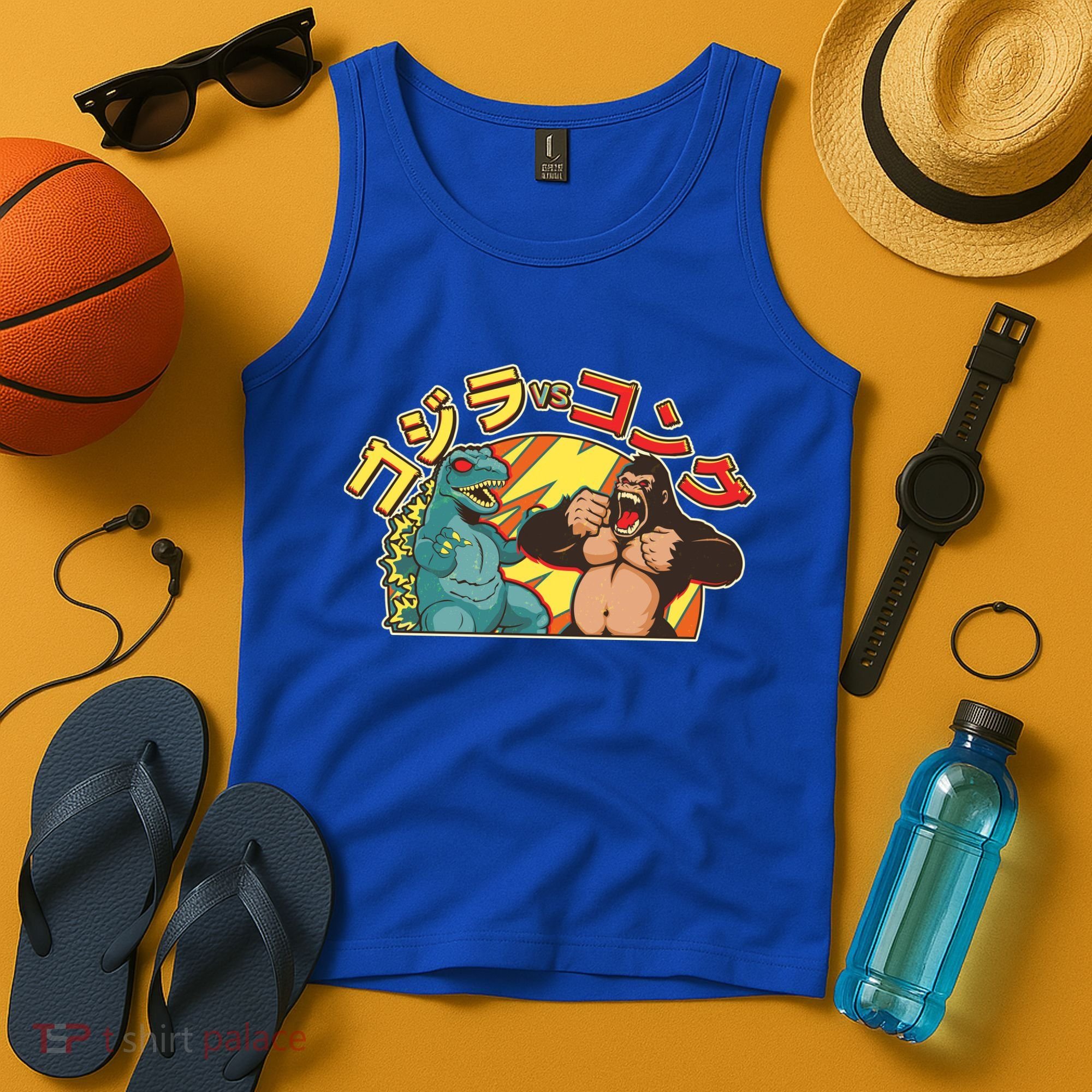 Japanese Zilla Verse Kong Retro Monster Tank Top