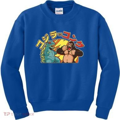 Japanese Zilla Verse Kong Retro Monster Kids Sweatshirt
