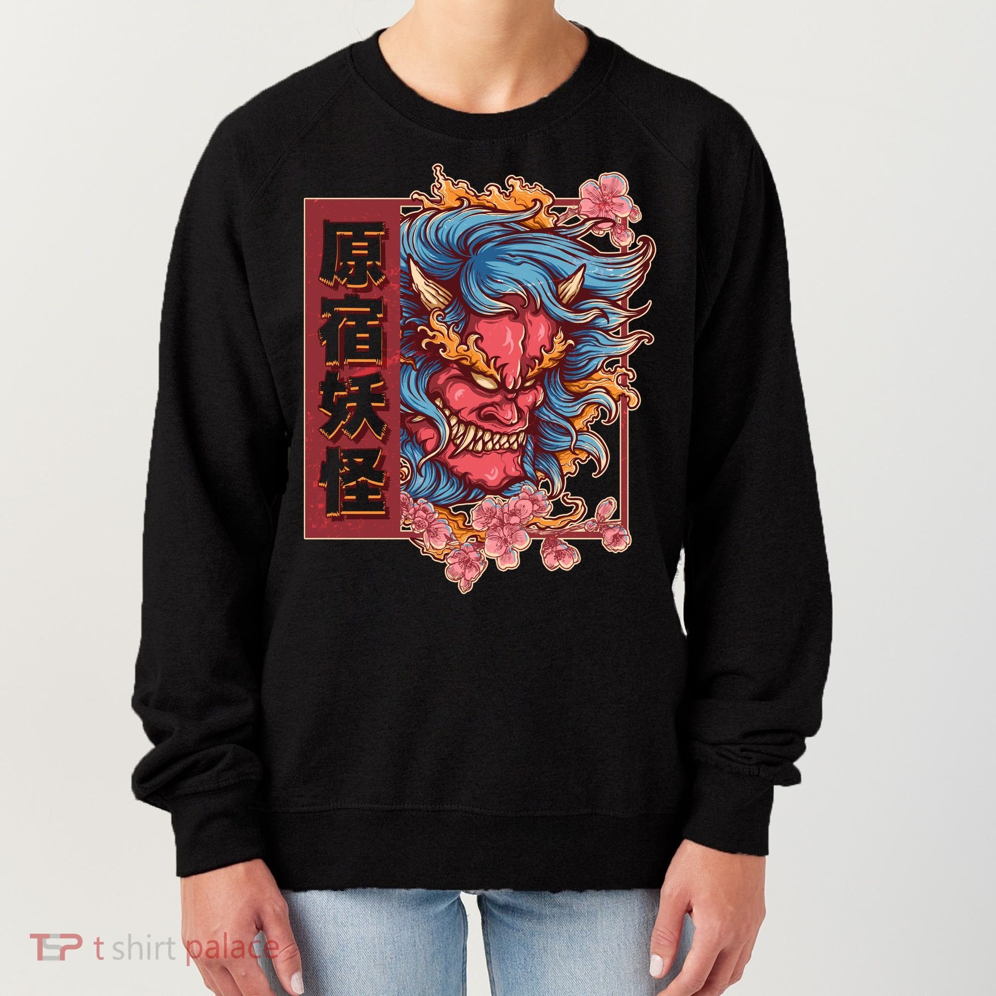 Japanese Harajuku Yokai Oni Monster Women's Sweatshirt