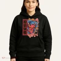 Japanese Harajuku Yokai Oni Monster Hoodie thumb 5