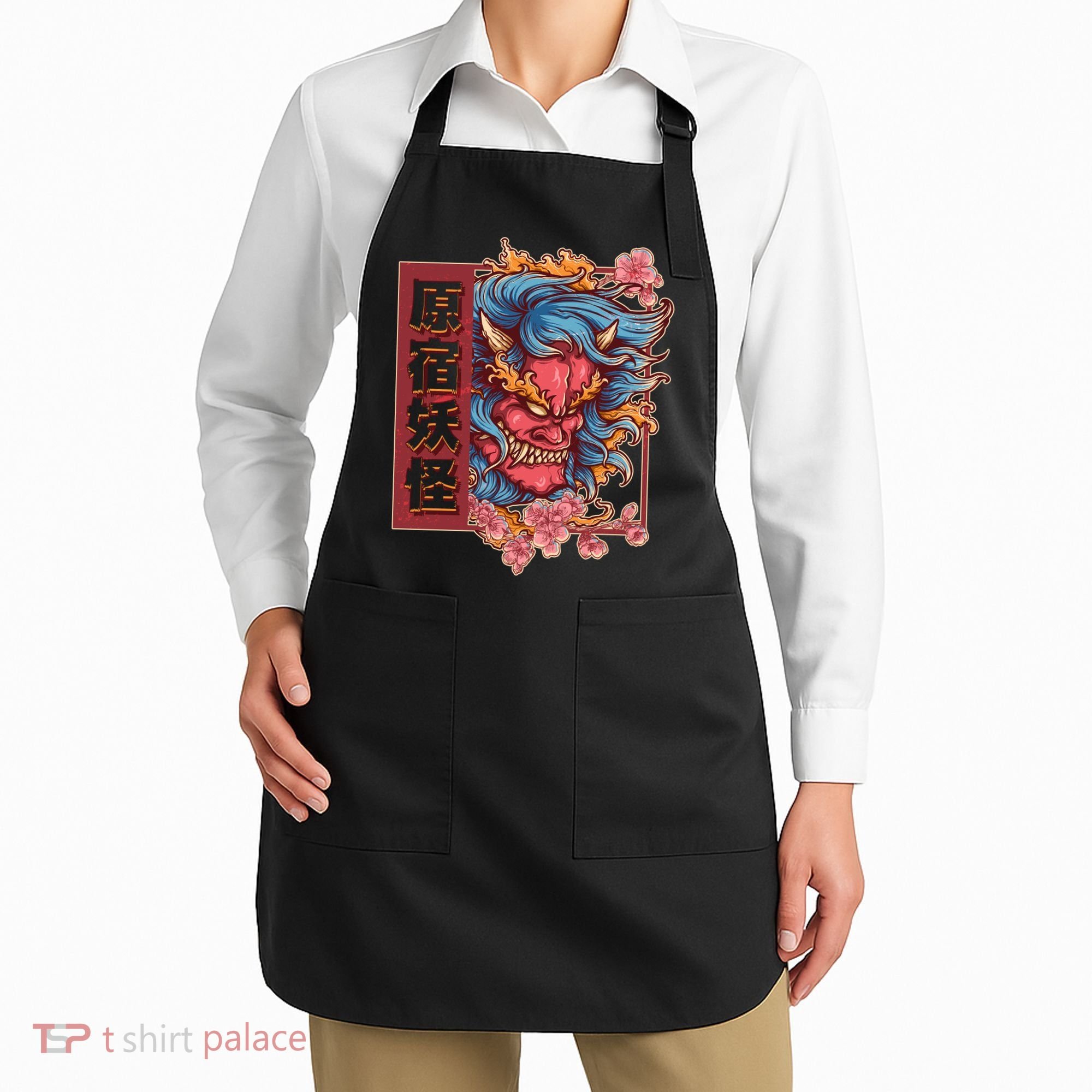 Japanese Harajuku Yokai Oni Monster Apron