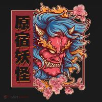 Japanese Harajuku Yokai Oni Monster Sweatshirt thumb 3