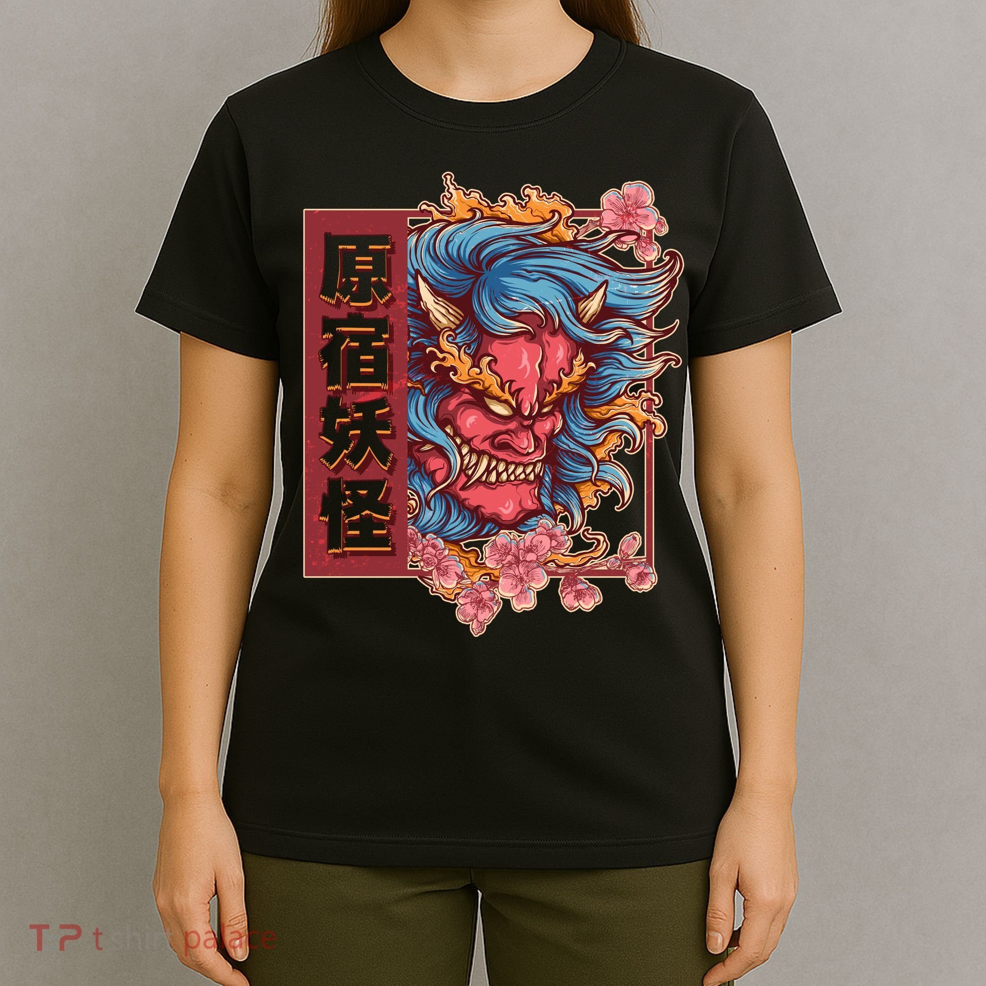 Japanese Harajuku Yokai Oni Monster T-Shirt