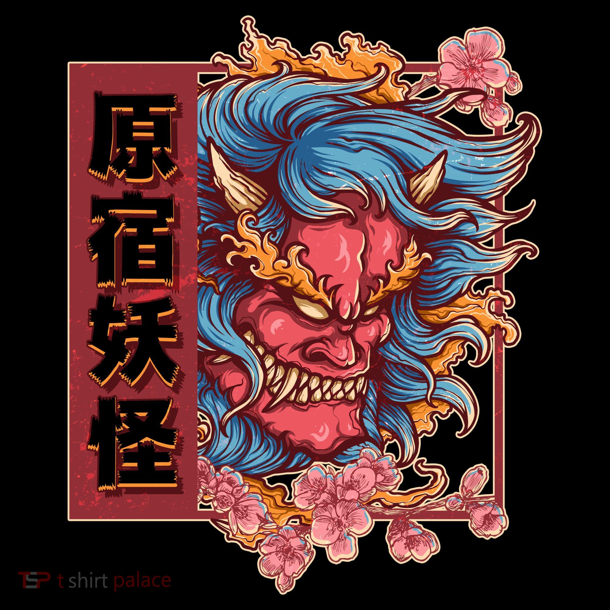 Japanese Harajuku Yokai Oni Monster T-Shirt