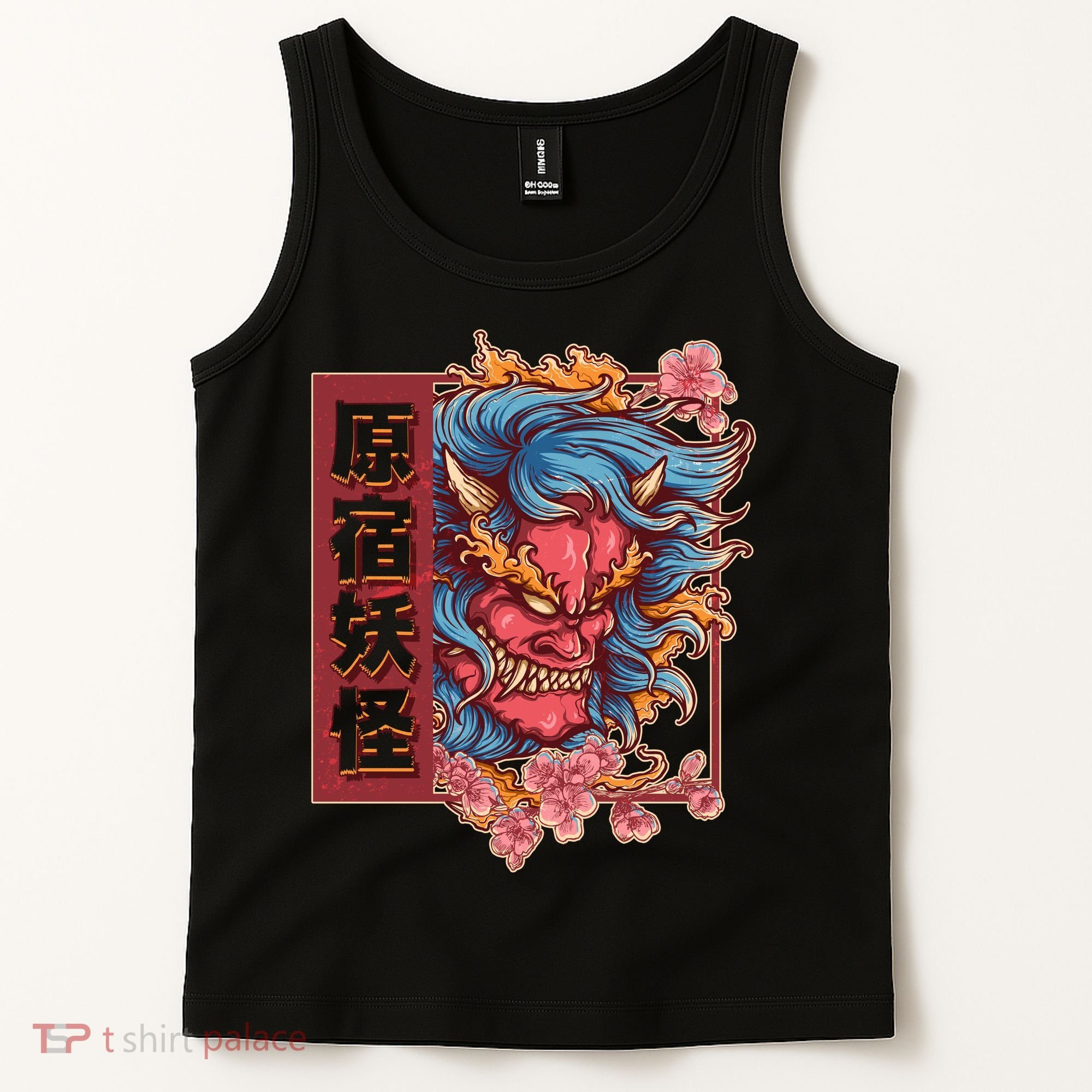 Japanese Harajuku Yokai Oni Monster Tank Top
