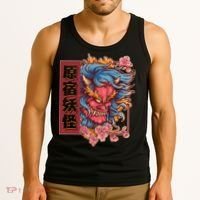Japanese Harajuku Yokai Oni Monster Tank Top thumb 3