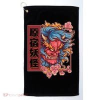 Japanese Harajuku Yokai Oni Monster Golf Towel thumb 0