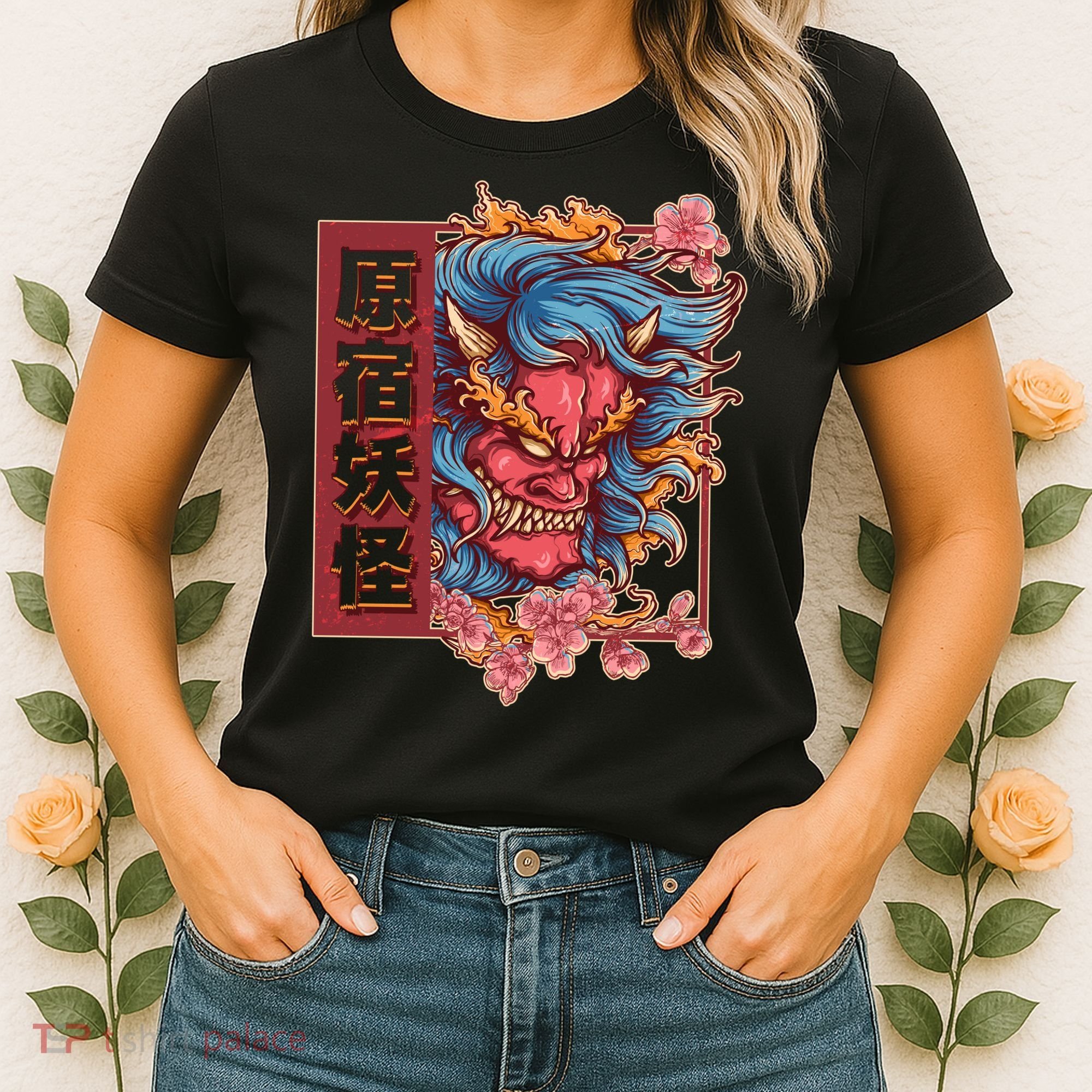 Japanese Harajuku Yokai Oni Monster Women's T-Shirt