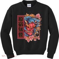Japanese Harajuku Yokai Oni Monster Kids Sweatshirt thumb 0