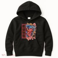 Japanese Harajuku Yokai Oni Monster Kids Hoodie thumb 0
