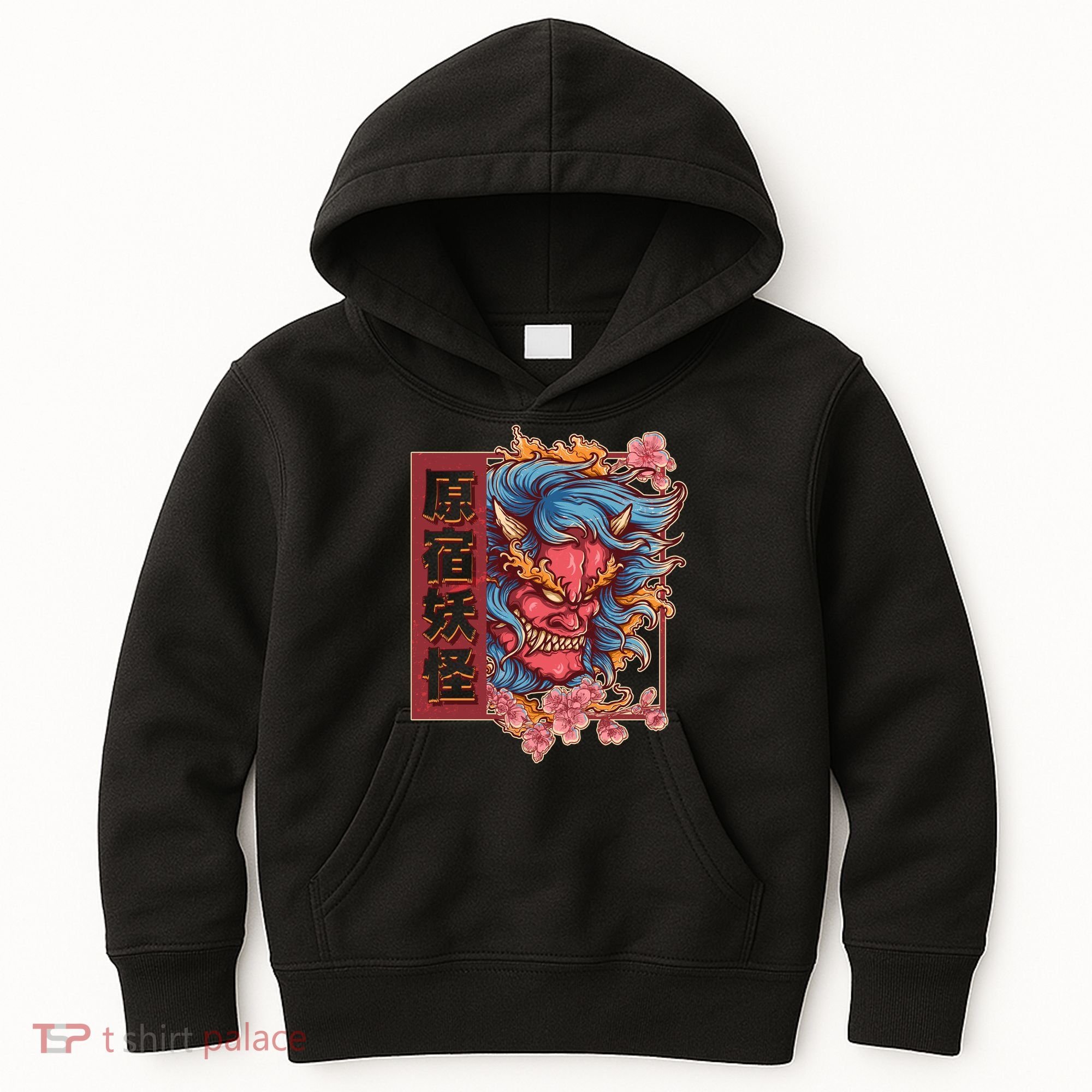 Japanese Harajuku Yokai Oni Monster Kids Hoodie