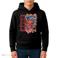 Japanese Harajuku Yokai Oni Monster Kids Hoodie thumb 4