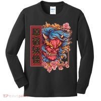 Japanese Harajuku Yokai Oni Monster Kids Long Sleeve Shirt thumb 0