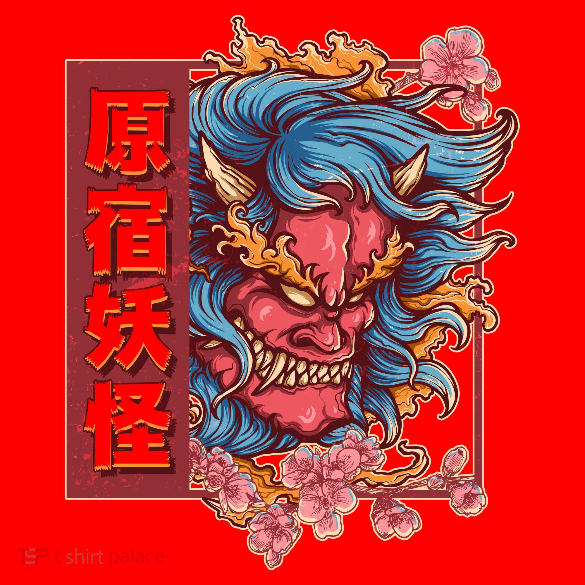 Japanese Harajuku Yokai Oni Monster Santa Hat