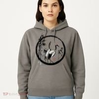 Japanese Ink Painting Cranes Bamboo Birds Hoodie thumb 5