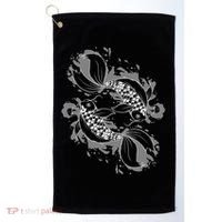 Japanese Koi Pisces Golf Towel thumb 0