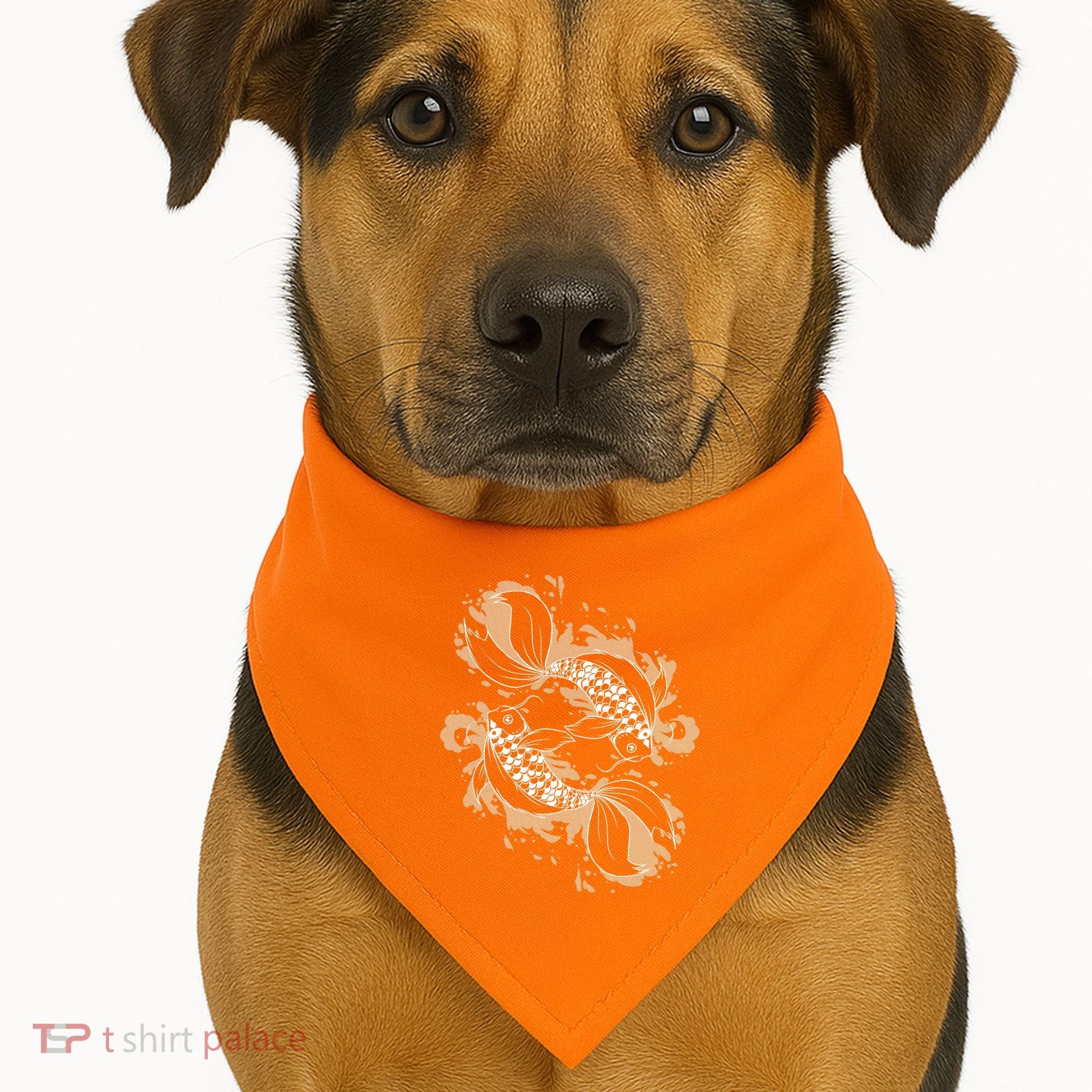 Japanese Koi Pisces USA-Made Doggie Bandana