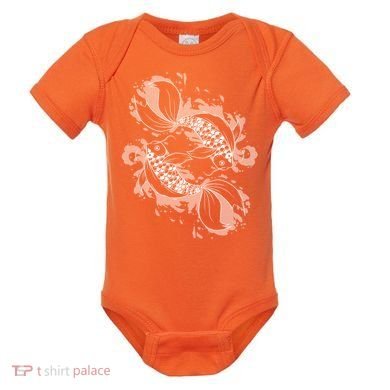 Japanese Koi Pisces Baby Bodysuit