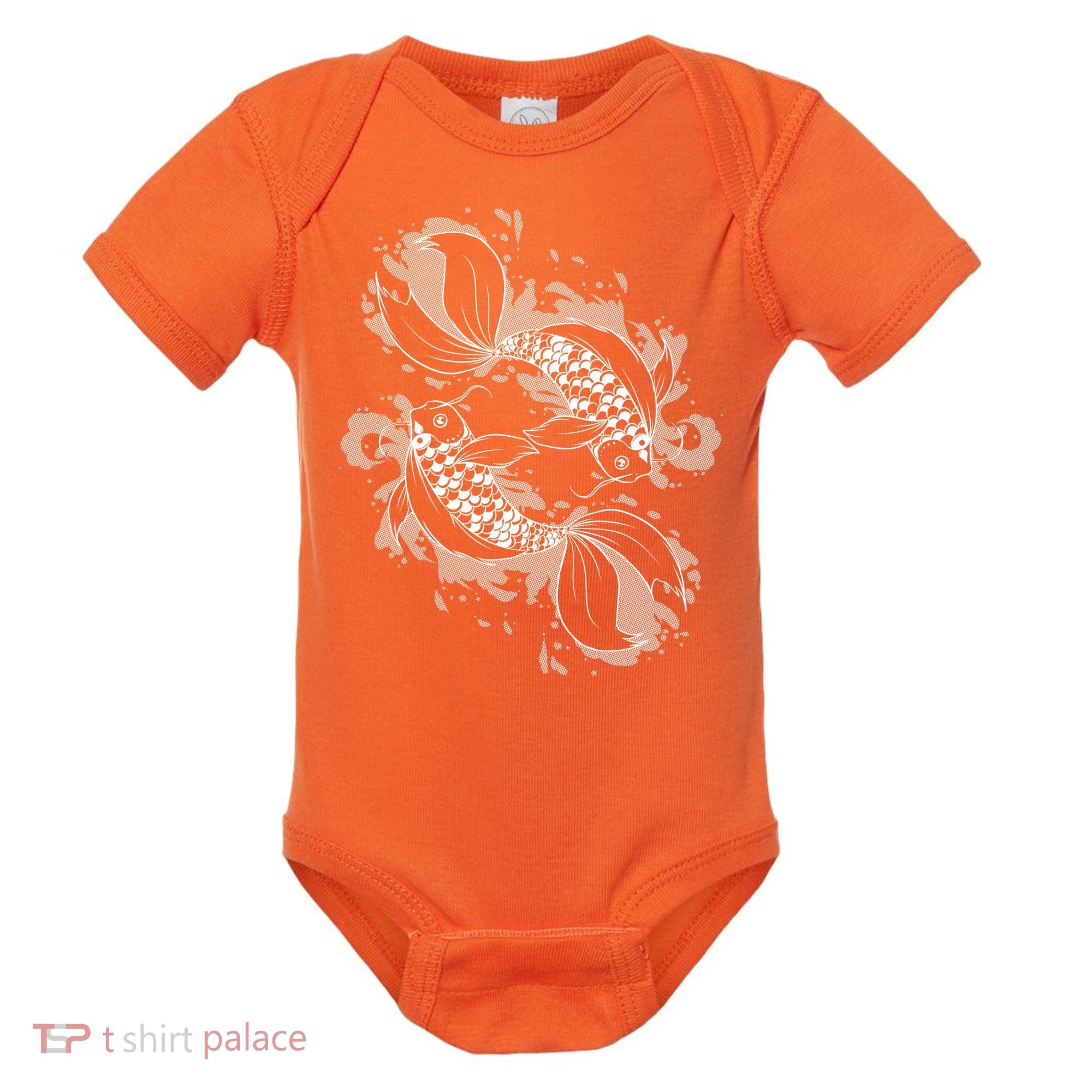 Japanese Koi Pisces Baby Bodysuit