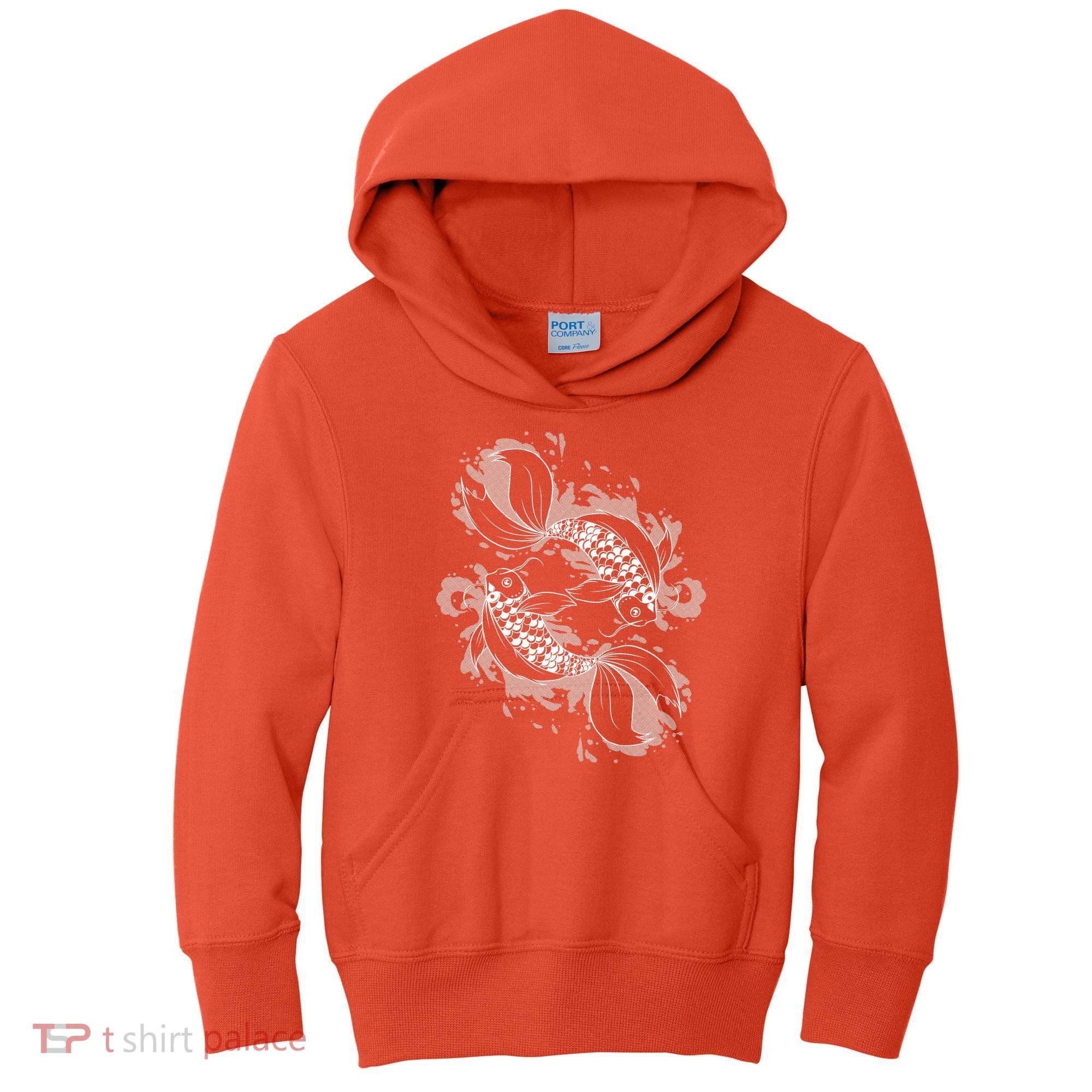 Japanese Koi Pisces Kids Hoodie