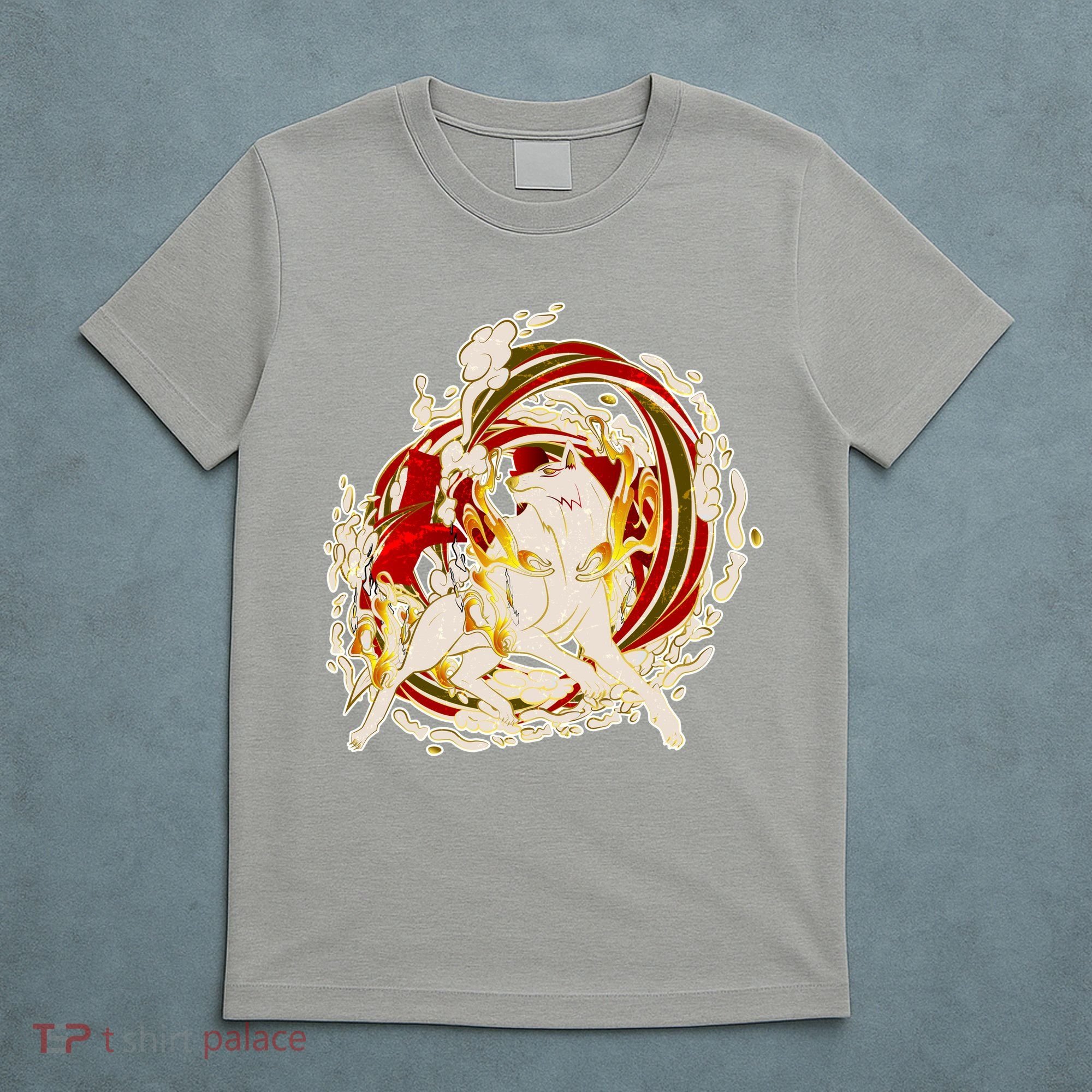 Japanese Mythology Okami Wolf T-Shirt