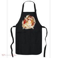 Japanese Mythology Okami Wolf Apron thumb 0