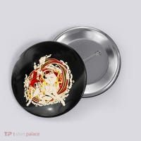 Japanese Mythology Okami Wolf Button thumb 0