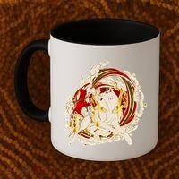 Japanese Mythology Okami Wolf Coffee Mug thumb 2