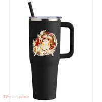 Japanese Mythology Okami Wolf 40oz Vacuum Insulated Stainless Steel Travel Tumbler thumb 0