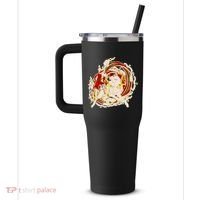 Japanese Mythology Okami Wolf 40oz Vacuum Insulated Stainless Steel Travel Tumbler thumb 2