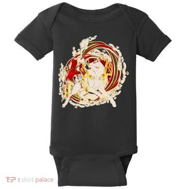 Japanese Mythology Okami Wolf Baby Bodysuit