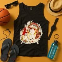 Japanese Mythology Okami Wolf Tank Top thumb 4