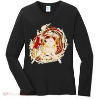 Japanese Mythology Okami Wolf Women's Long Sleeve Shirt thumb 0