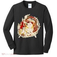 Japanese Mythology Okami Wolf Kids Long Sleeve Shirt thumb 0