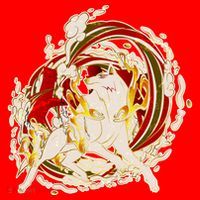 Japanese Mythology Okami Wolf Santa Hat thumb 1