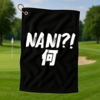 Japanese NANI WHAT Golf Towel thumb 1