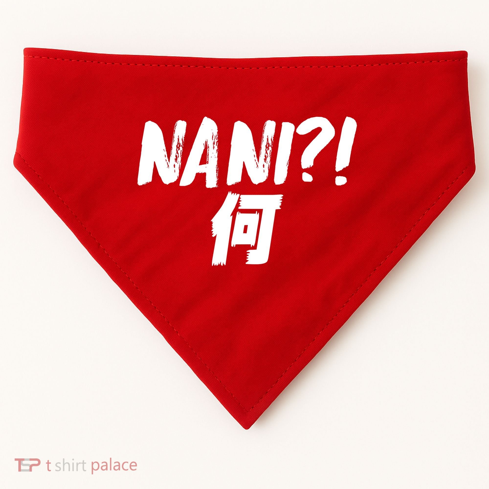 Japanese NANI WHAT USA-Made Doggie Bandana